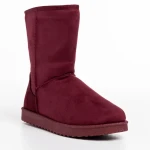 Daleyza bordó női csizma, textil anyagból készült