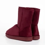 Daleyza bordó női csizma, textil anyagból készült