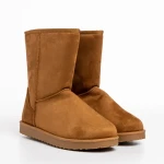 Daleyza camel női csizma, textil anyagból készült