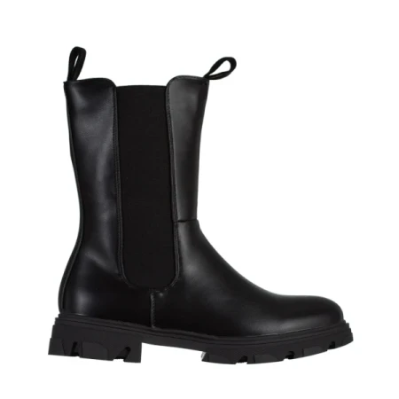 Allie fekete női csizma, műbőrből készült