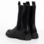 Allie fekete női csizma, műbőrből készült