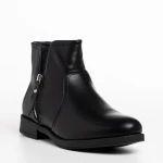 Falecia fekete női csizma, műbőrből készült