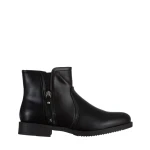 Falecia fekete női csizma, műbőrből készült
