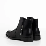 Falecia fekete női csizma, műbőrből készült