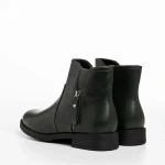 Falecia zöld női csizma, műbőrből készült