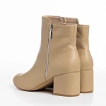 Everlee bézs női bokacsizma, műbőrből készült