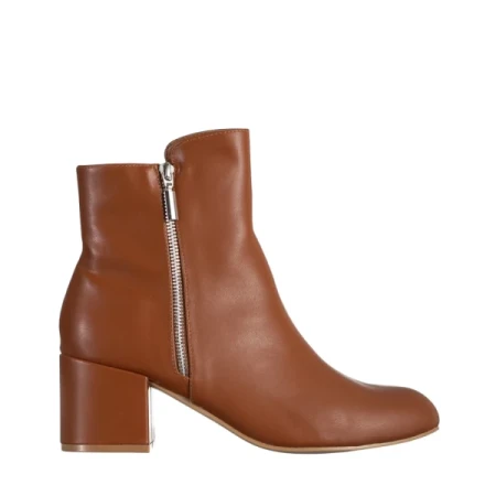 Everlee barna női bokacsizma, műbőrből készült