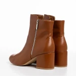 Everlee barna női bokacsizma, műbőrből készült