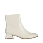 Ainsley bézs női bokacsizma, műbőrből készült