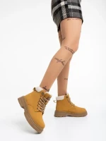 Tolena tevebarna női bakancs ökológiai bőrből