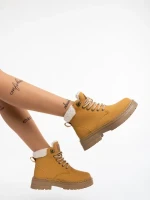 Tolena tevebarna női bakancs ökológiai bőrből