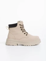 Kaylea bézs női bakancs ökológiai bőrből