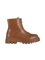 Celestina barna női bokacsizma, műbőrből készült