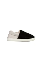 Rogina fekete női papucs, textil anyagból készült