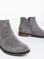 Sharyl szürke női bokacsizma textil anyagból