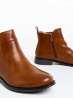 Sandie tevebarna női bokacsizma ökológiai bőrből