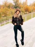 Valtera fekete női papucs textil anyagból