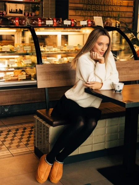 Valtera tevebarna női papucs textil anyagból