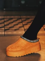 Valtera tevebarna női papucs textil anyagból