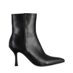 Kailani fekete női bokacsizma, műbőrből készült