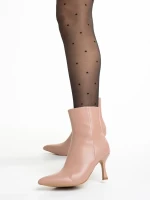 Kailani rózsaszín női bokacsizma, műbőrből készült