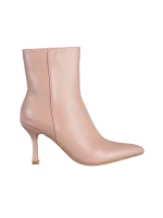 Kailani rózsaszín női bokacsizma, műbőrből készült