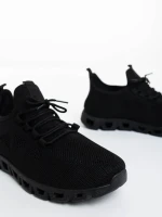 Astor fekete férfi sportcipő textil anyagból