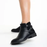 Darinda fekete női  bokacsizma ökológiai bőrből