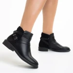 Darinda fekete női  bokacsizma ökológiai bőrből