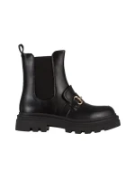 Patrisha fekete női bokacsizma, műbőrből készült