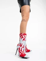 Sebille ezüstszínű női bokacsizma ökológiai bőrből