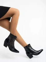 Nakisha fekete női csizma szintetikus anyagból