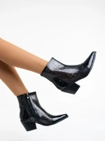 Nakisha fekete női csizma szintetikus anyagból
