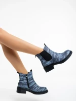 Desirae fekete női bokacsizma ökológiai bőrből