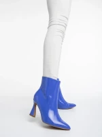 Deianira lila női bokacsizma lakkozott ökológiai bőrből