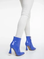 Deianira lila női bokacsizma lakkozott ökológiai bőrből