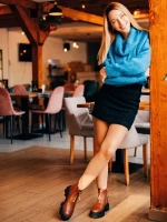 Lunaria barna női bakancs ökológiai bőrből