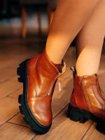 Lunaria barna női bakancs ökológiai bőrből