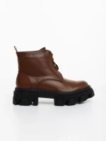 Lunaria barna női bakancs ökológiai bőrből