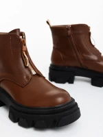 Lunaria barna női bakancs ökológiai bőrből