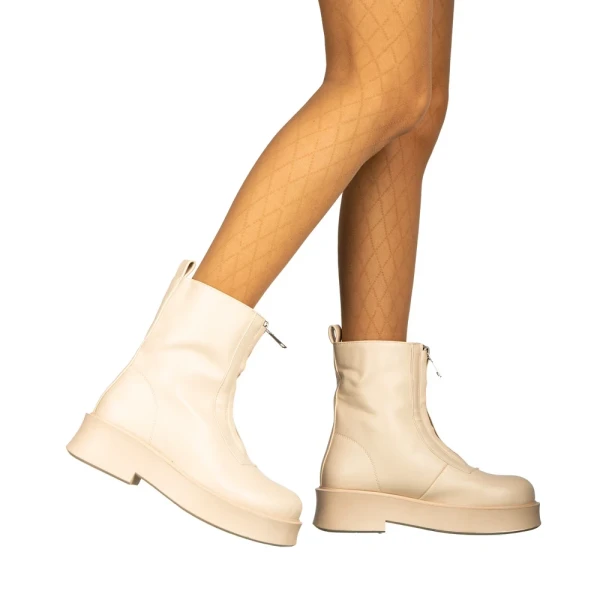 Gemina bézs női csizma