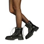 Kasina fekete női bakancs