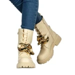 Emika bézs női bakancs