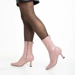 Journee rózsaszín női bokacsizma, műbőrből készült