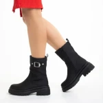 Gisselle ökológiai bőrből készült fekete női csizma