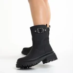 Gisselle ökológiai bőrből készült fekete női csizma