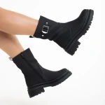 Gisselle ökológiai bőrből készült fekete női csizma