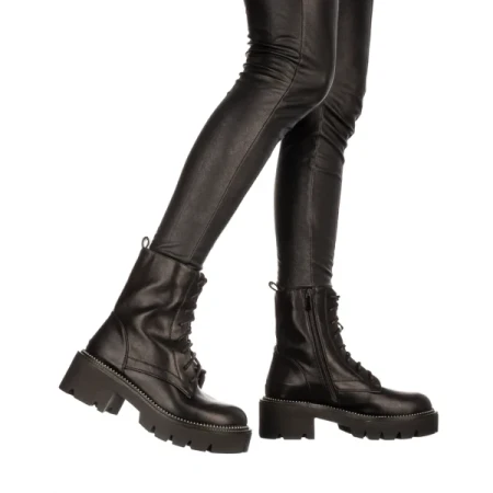 Kimia fekete női bakancs