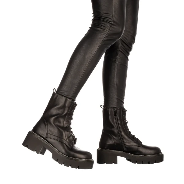 Kimia fekete női bakancs