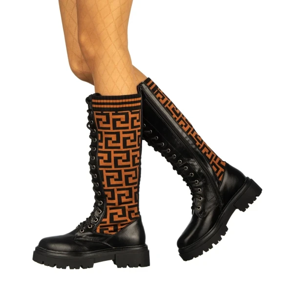 Merty fekete női csizma